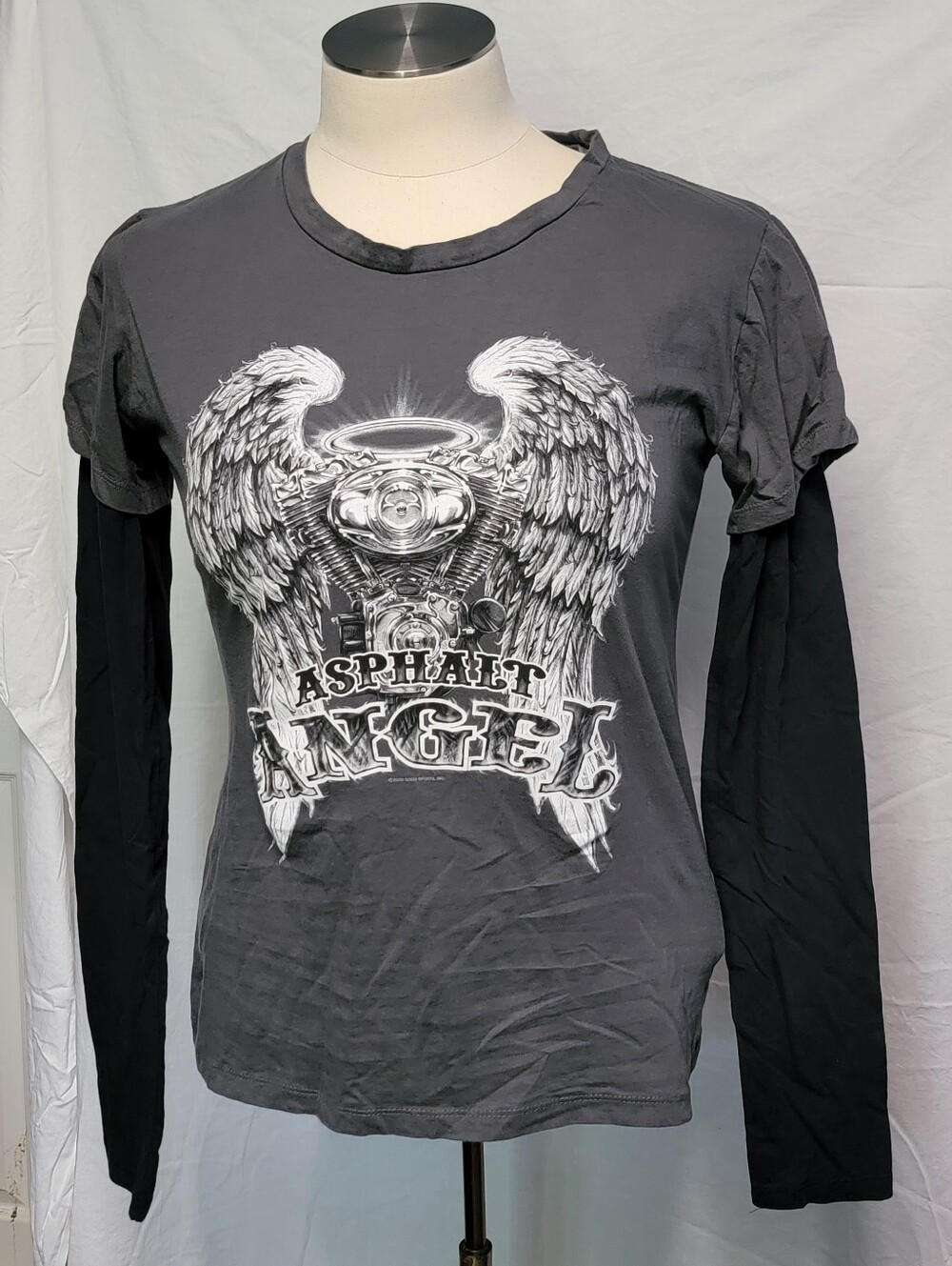 2X Asphalt Angel Rally Shirt By Hot Leathers